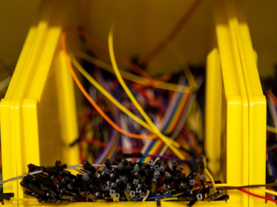 Socket jumper cables in a box