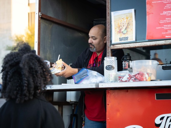 Food truck vendor at Reclaiming the Border Narrative event