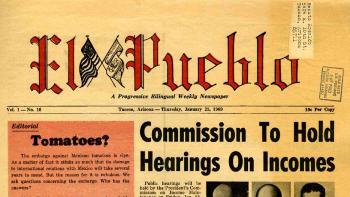 Mexican American Press "El Pueblo" nameplate