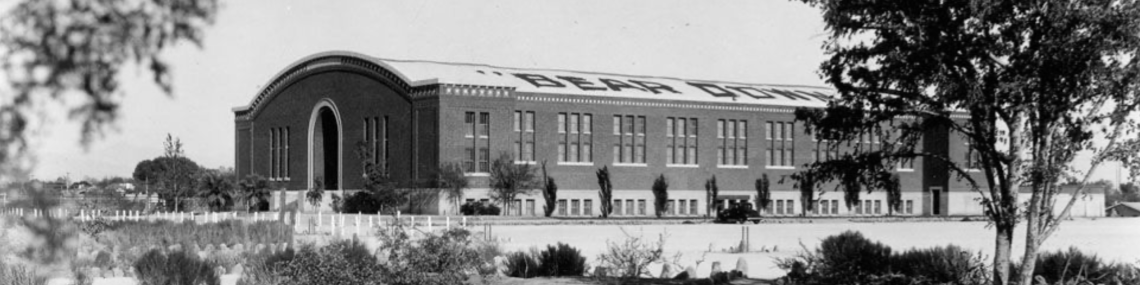 Black & white image of the Bear Down Gym