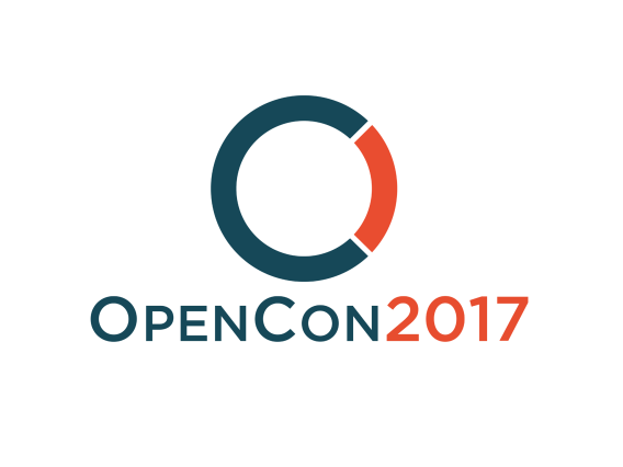 orange and black OpenCon2017 logo